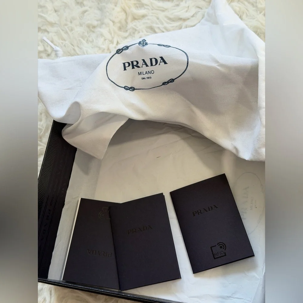 Authentic Prada White Re-Nylon Headband with full set - Picture 10 of 16